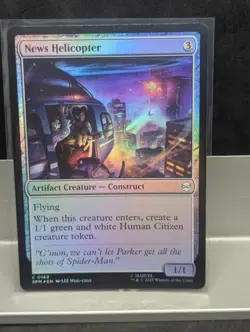 News Helicopter FOIL X1 NM Marvel's Spider Man MTG - Image 1