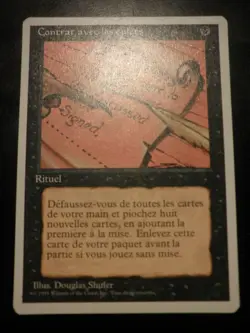 mtg magic contract from below 1995 4 th e FRENCH vf fr contrat avec les enfers 3 - Image 1