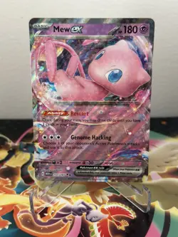 Mew ex, 151/165 Double Rare, Scarlet & Violet 151, Pokemon Card, NM - Image 1