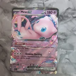 Pokemon TCG Card Mew ex 151/165 Scarlet & Violet 151 Half Art *English* - LP+ - Image 1