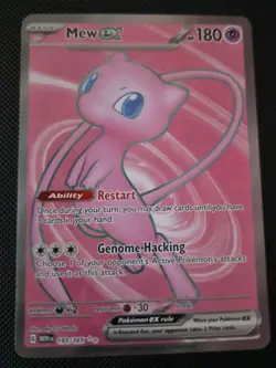 Pokemon TCG Mew ex 193/165 - Scarlet & Violet 151 - Full Art Ultra Rare - NM - Image 1