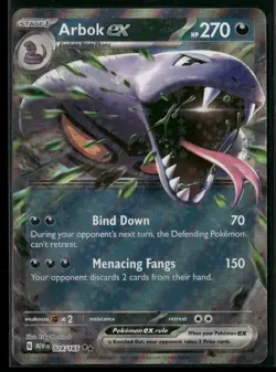 Pokemon Arbok ex Double Rare 024/165 MEW SV: Scarlet & Violet 151 NM - Image 1
