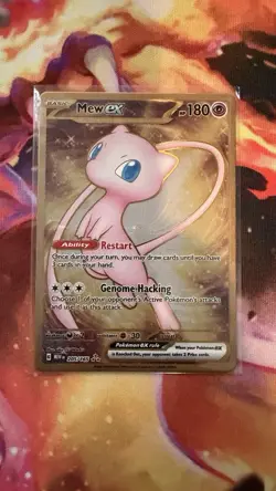 Pokemon TCG Mew EX Metal Gold 205/165 Scarlet & Violet 151 Promo Card 🔥 - Image 1