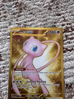 Pokemon TCG Mew EX 205/165 Scarlet & Violet 151 Holo Card - Non Metal - Image 4