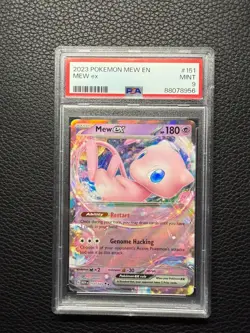 Mew ex 151 Ultra Rare Holo Pokemon TCG 151/165 Scarlet & Violet PSA 9 - Image 1