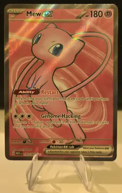 Pokemon Mew ex 193/165 Ultra Rare Full Art Holo Scarlet & Violet 151 English N/M - Image 1