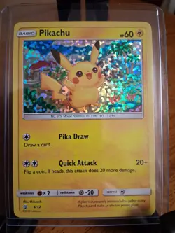 Pokemon TCG Pikachu McDonald's 2018 4/12 Holo Promo English 2018 60 HP - Image 1