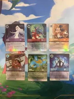2023 Lorcana Complete Set D100 - Mickey, Elsa, Genie, Stitch, Maleficent, Maui - Image 1