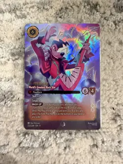 2025 Disney Lorcana Fabled Powerline - World's Greatest Rock Star (Enchanted) - Image 1