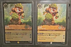 DISNEY LORCANA WILDS UNKNOWN 2 DALE READY FOR HIS SHOT LEGENDARY FOIL AND NORMAL - Image 1