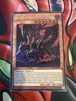 Red-Eyes Alternative Black Dragon 2019 TN19-EN005 Limited Prismatic Secret Rare - Image 1