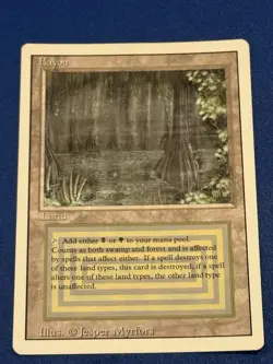 MTG Bayou Revised Edition Regular Rare MP/HP - Image 1