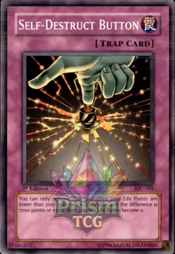 1st ed Self-Destruct Button IOC-105 Yugioh - Image 1
