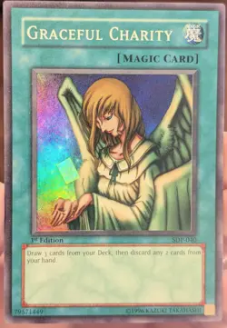 Graceful Charity SDP-040 1st Edition NM [Yu-Gi-Oh! Starer Deck: Pegasus, Magic] - Image 3