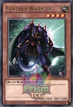 1st ed Panther Warrior rare MIL1-EN036 Yugioh - Image 1