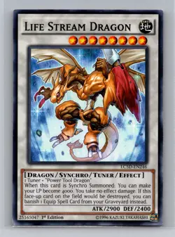 Life Stream Dragon LC5D-EN246 Legendary Collection 5D's Yu-Gi-Oh 1st Edition LP - Image 1
