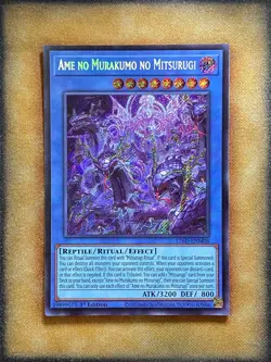 Yugioh Ame no Murakumo no Mitsurugi L26D-ENM08 Secret Rare 1st Ed NM - Image 1