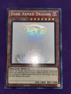 YuGiOh! Dark Armed Dragon, GFP2-EN179, Ghost Rare, 1st Edition, NM - Image 1