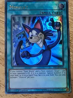 | Yugioh Mimicat SS01-ENV03 1st Ultra Speed Duel Decks Destiny Masters HP🔥 | - Image 1