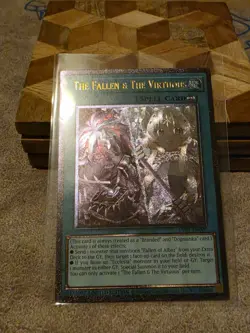 Yugioh The Fallen & The Virtuous Ultimate Rare UP01-EN006 NM Condition - Image 1