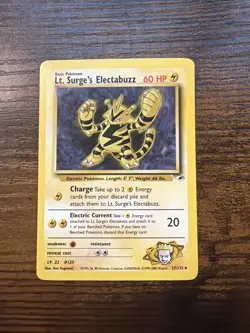Lt. Surge's Electabuzz, Gym Heroes 27/132 - LP - Image 1