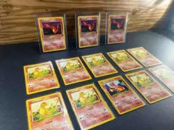 Pokemon Charmander Lot Base Set Team Rocket- Charmeleon WOTC Vintage 13 Cards - Image 2