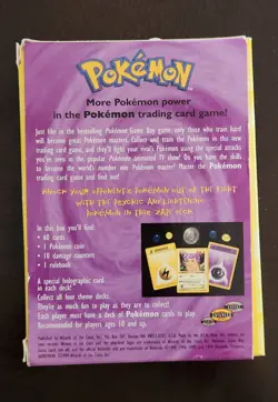 Pokemon 1999 WOTC Zap Theme Deck Box + Charmander Vintage Base Set Cards! - Image 3