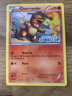 Pokemon Cards Charmander Build A Bear Stamped Old Vintage - Image 1