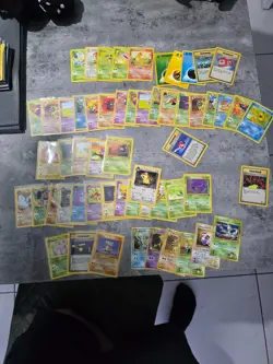 Vintage pokemon cards Base, rocket jungle fossil gym. charmander psyduck... - Image 1
