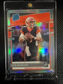 2020 Panini Donruss Optic - Rated Rookies Joe Burrow #151 Holo Prizm (RC) - Image 1
