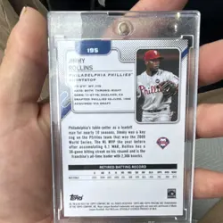 Topps 2025 Pristine Jimmy Rollins #195 Philadelphia Phillies /50 - Image 2