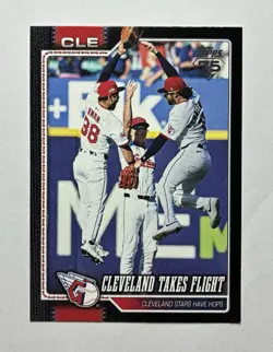 2026 Topps Series 2 Cleveland Takes Flight #548 Black 73/75 - Image 1