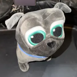 The Disney Store Bingo Plush 10" Pug Puppy Dog Pals Stuffed Animal Soft Toy Gray - Image 1