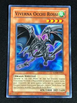 YUGIOH RED-EYES WYVERN GX06-EN002 SUPER NM ITALIAN - Image 1