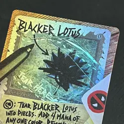 Mtg Secret Lair Blacker Lotus Foil - Image 1