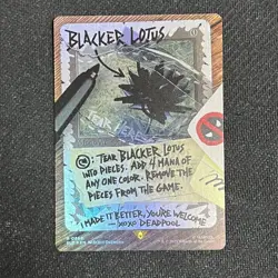 Mtg Secret Lair Blacker Lotus Foil - Image 2