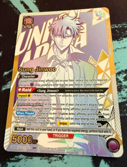 Sung Jinwoo Union Arena Rare Battle Top 2 Promo UR Solo Leveling UEPR/SLG-1-022 - Image 1