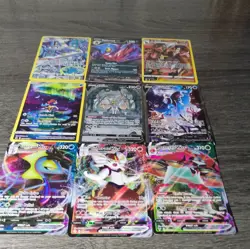 Pokemon TCG Sword & Shield VMAX Holo Lot 9 Cinderace Inteleon Orbeetle - Image 1