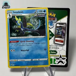 Inteleon SWSH 279 Black Star Promo Cosmos Holo w/ QR Code Pokemon TCG: MINT! - Image 1