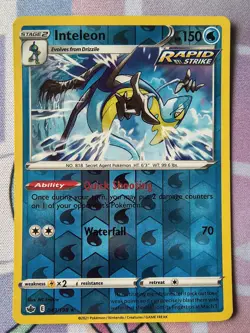 Pokemon Card TCG - Inteleon - 043/198 - SWSH Chilling Reign - Reverse Holo - Image 1