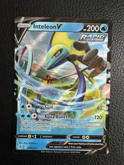 Pokemon TCG Inteleon V Fusion Strike 078/264 Holo Ultra Rare - Image 1