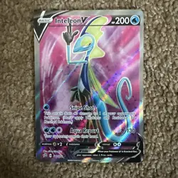 Pokemon TCG Inteleon V 180/192 Rebel Clash Ultra Rare Full Art Holo 200HP EN - Image 1