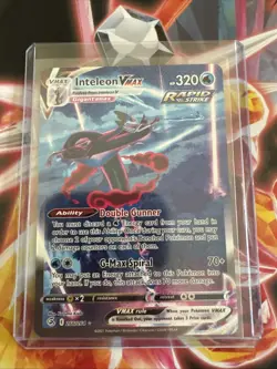Pokemon TCG Inteleon VMAX Fusion Strike 266/264 Holo Secret Rare - Image 1