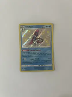 Pokemon TCG Inteleon Shining Fates Holo Card SV027/SV122 - Image 1