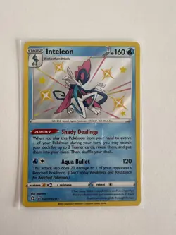 Pokemon TCG Inteleon Shining Fates Holo Card SV027/SV122 - Image 1