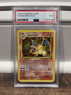 1999 Pokemon Base Set Charizard 4/102 Holo - PSA 4 - Image 1