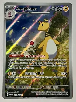Ampharos 090/086 Holo Illustration Rare Chaos Rising Pokemon Near Mint - Image 1