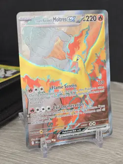 Pokemon Card Team Rocket's Moltres ex 208/182 Holo Ultra Rare Destined Rivals NM - Image 1