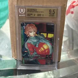 Chinese-Char Aznable ST03-011 C+ GUNDAM CARD GAME Ver.β Beta Alt Art BGS 9.5 - Image 1