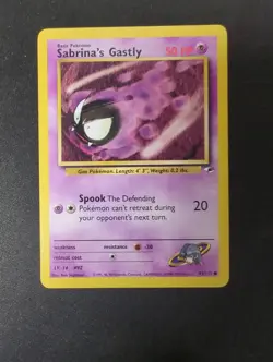 Sabrina's Gastly 93/132 Gym Challenge LP Pokemon Card Non Holo - Image 1